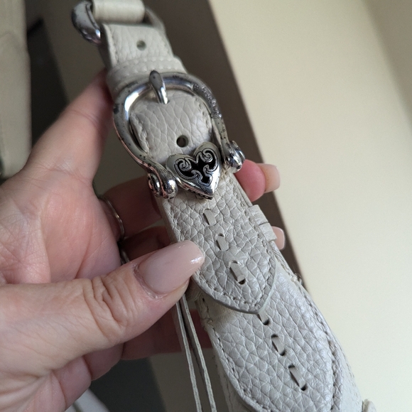 💐 Brighton masterpiece collection cream colored leather shoulder bag - Picture 12 of 12